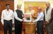 ISRO team presents first MOM pictures of Mars to PM
